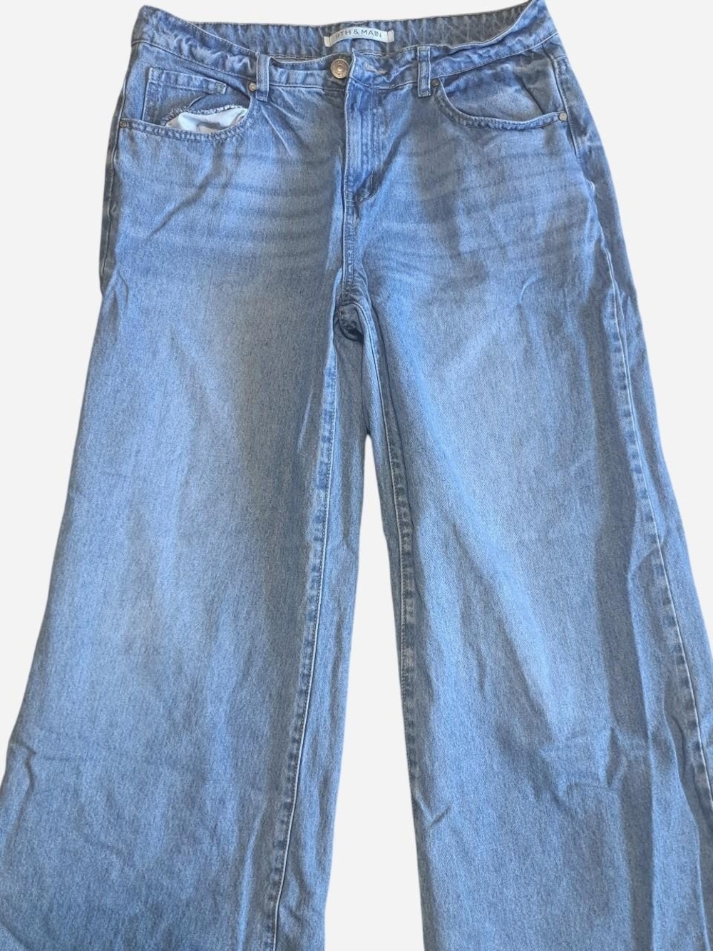 9th & Main straight leg light blue jeans size 16